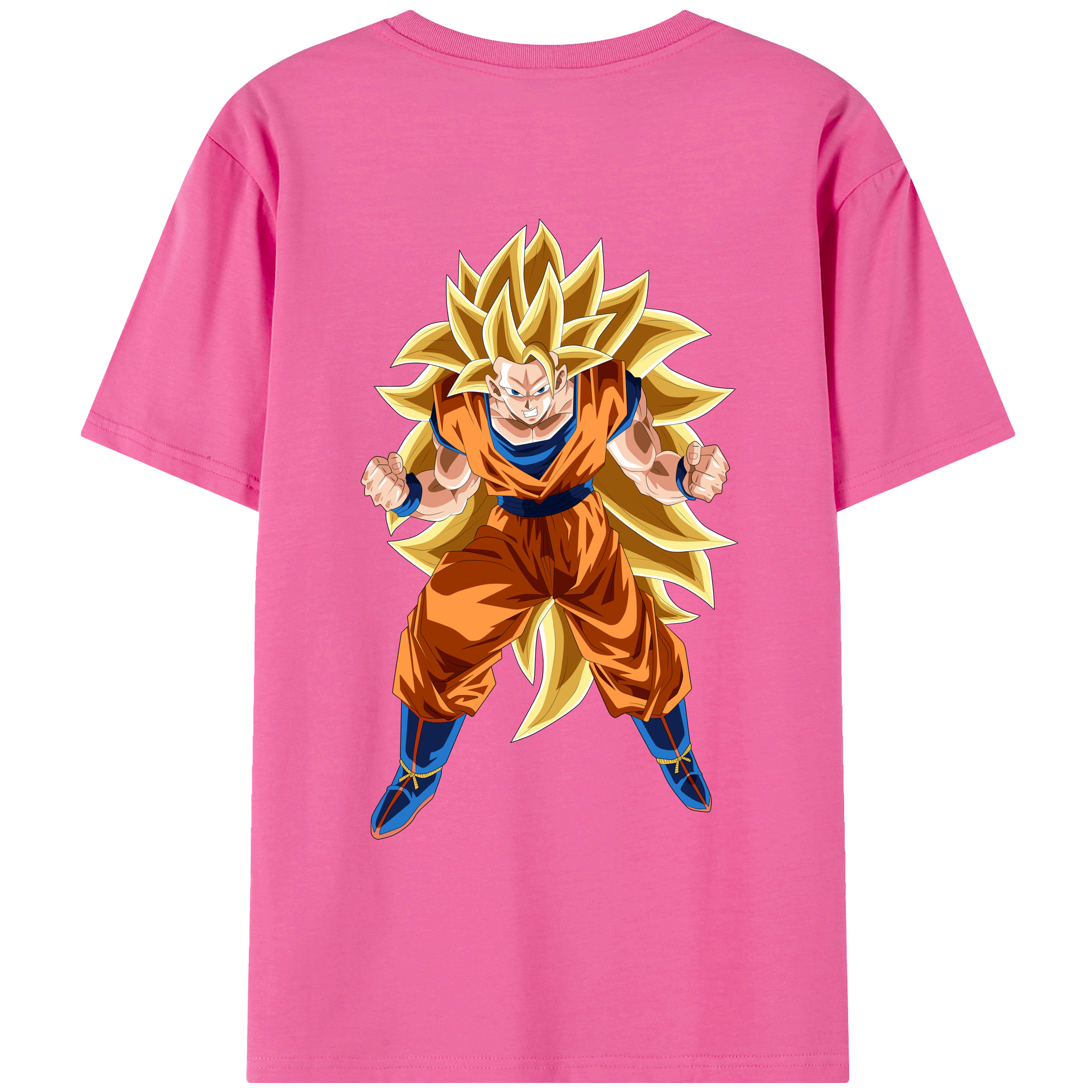 （画像用） ドラゴンボール 孫悟空（そん ごくう）Son Goku カカロット DRAGON BALL Kakarotto レディース半袖Tシャツ(バックプリント)